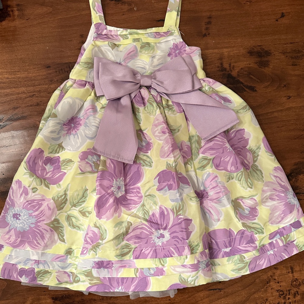 Floral silk dress